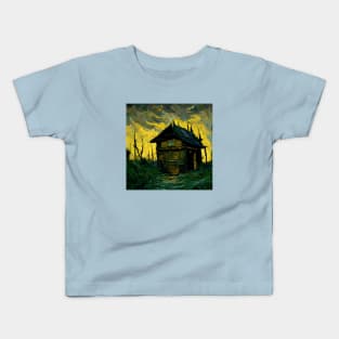 Starry Night Above The Shrieking Shack Kids T-Shirt